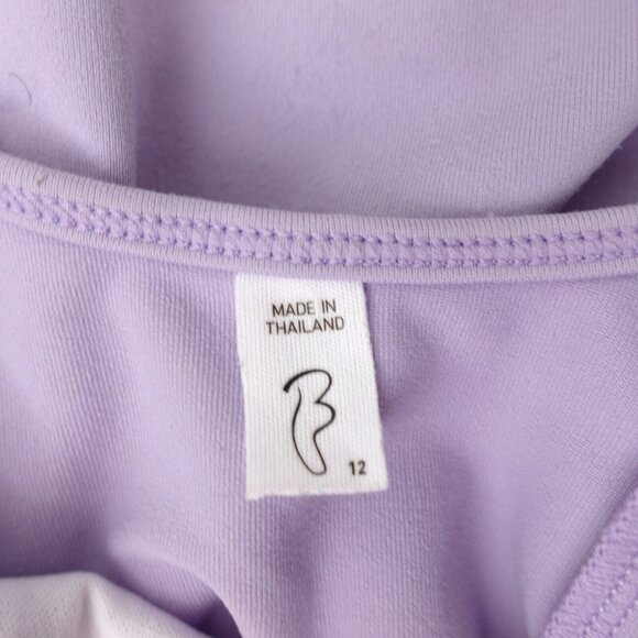 BLOCH‎ Leotard Girls 12 Purple One Piece Ballet Dancewear Heart Cami Ballerina - Picture 8 of 10